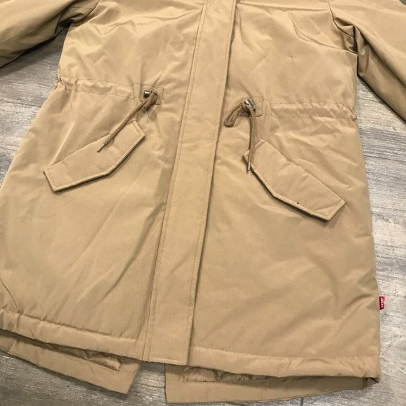 NWT Levi's Women Faux Fur Lined Hooded Parka Jacket Size Medium $225 LW7RP625 - Picture 6 of 12